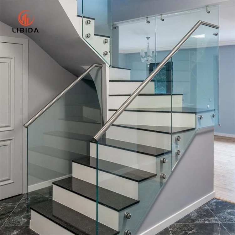 Villa Railing Balcony Fence Glass Handrail For Resort Apartment Aluminum Glass U Channel Glass Fence Deck Balustrade high quality